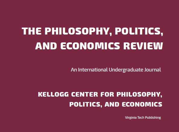 PPER publishes original undergraduate research in philosophy, politics, and economics