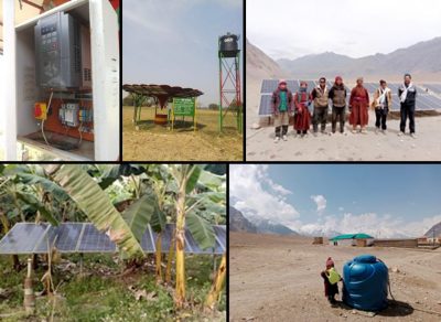 Photo collage from Maaz Gardezi, who was awarded a +Policy Fellowship grant to extend his research on precision agriculture technologies into Pakistan, Nepal, Bangladesh, and India. 
