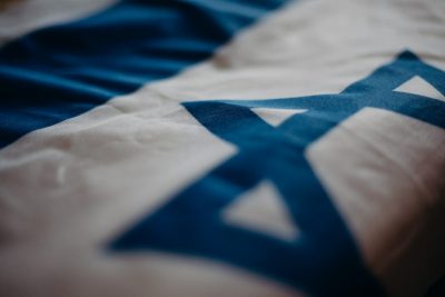 Photo of the flag of Isreal