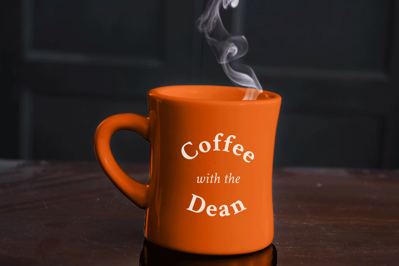 Coffee with the Dean cup