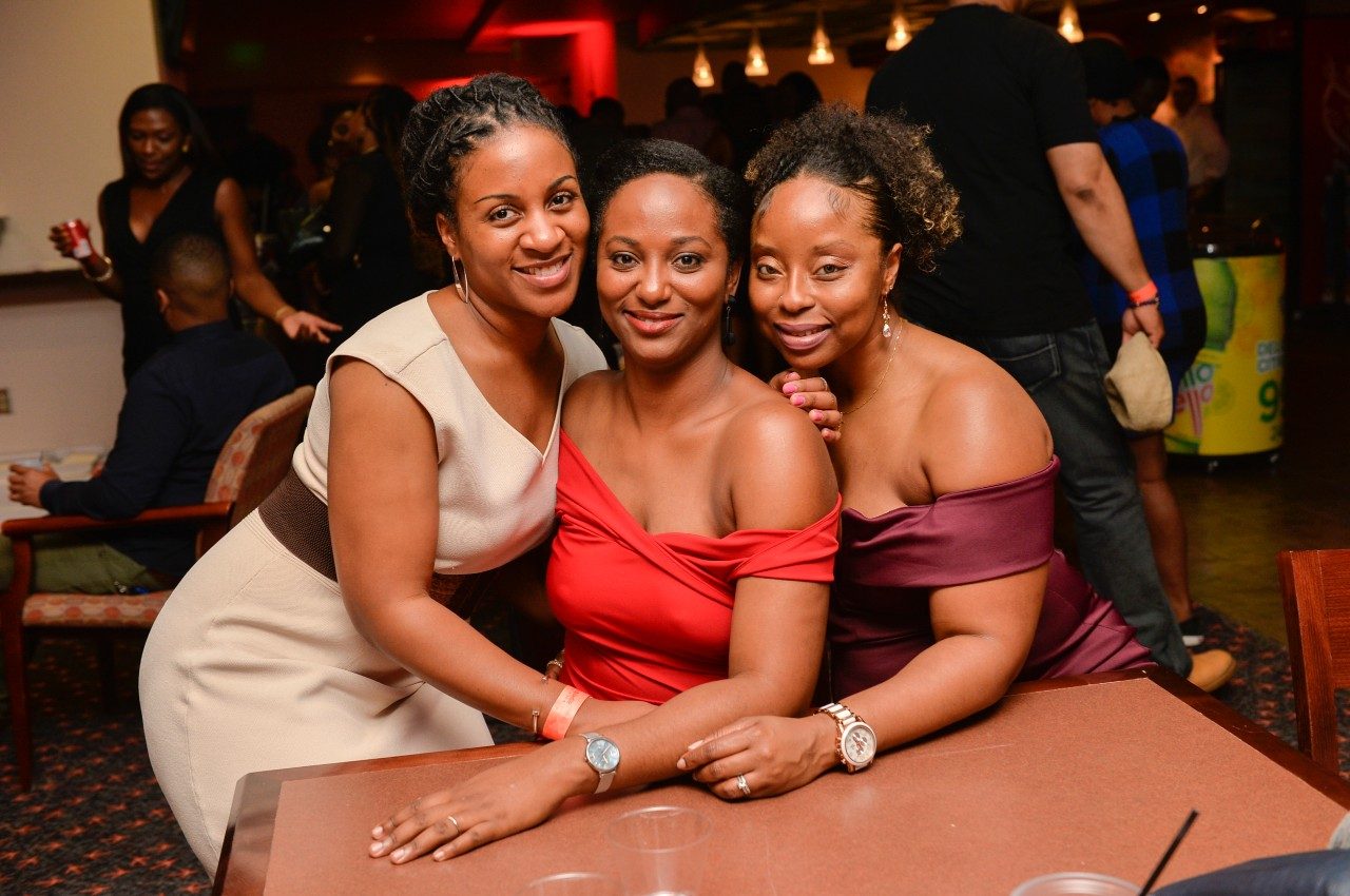 Three people pose for a photo at BAR 2018