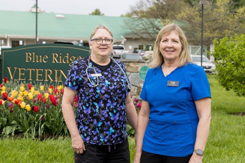 (From left) Valerie Campbell and Nancy Hall. 