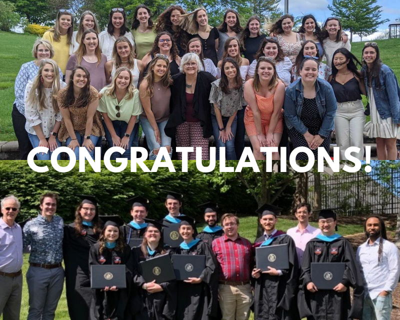 Congratulations to the newest School of Education Master’s and Doctoral graduates! Pictured above: Recent grads from the Elementary Ed. and Science Ed. programs