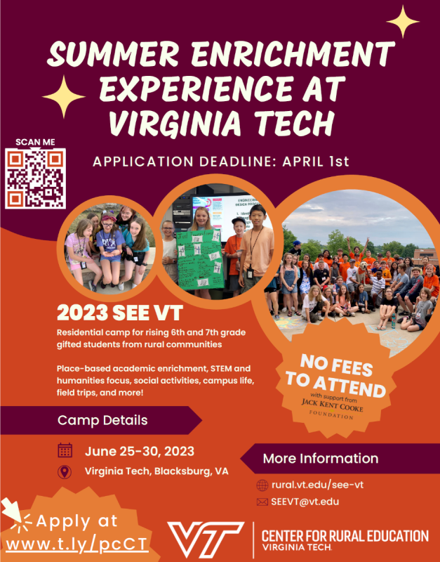 flyer for 2023 SEE VT