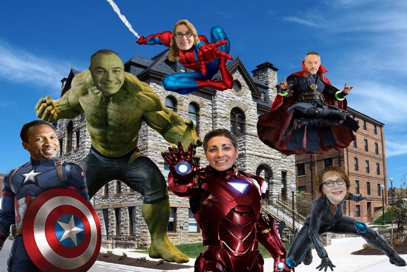 CLAHS Faculty Members as Marvel Characters