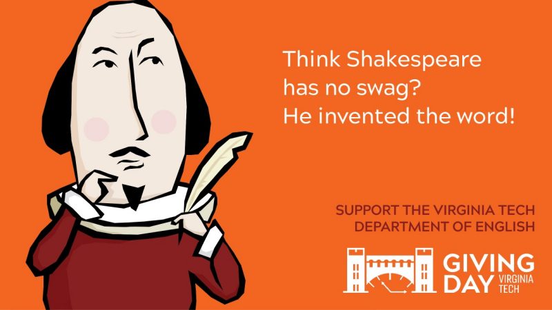 Think Shakespeare has no swag? He invented the word!
