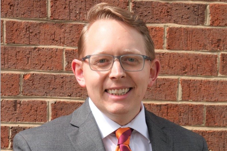 Daniel Newcomb, academic and career advisor in Virginia Tech's Department of Engineering Education. 
