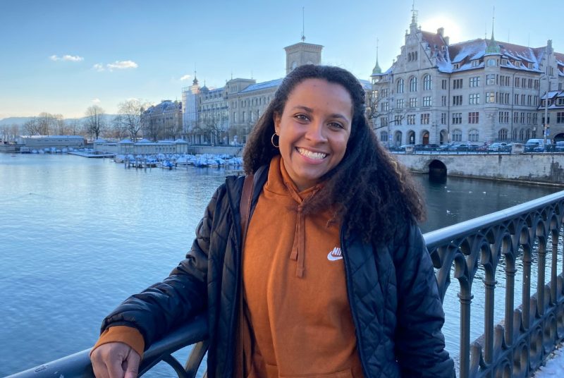 Alyse Johnson during a weekend visit to Zurich, Switzerland. Despite the challenges of a global pandemic, the senior public relations major spent four months in Switzerland and Rwanda in the spring of 2021. 