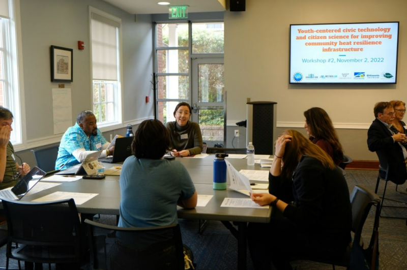 Researchers conduct a workshop