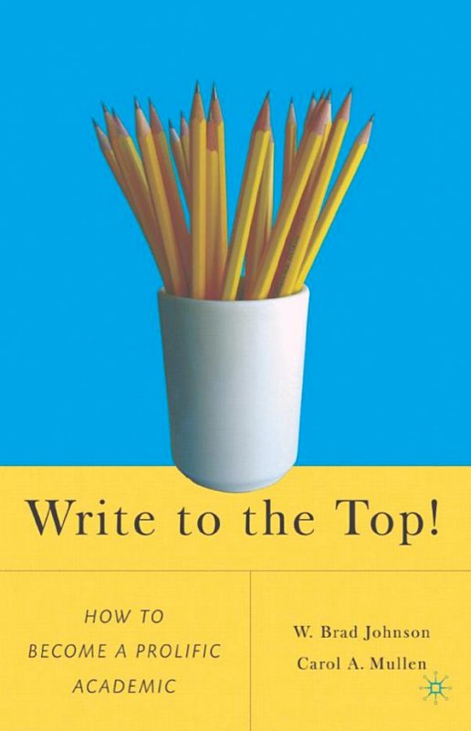 Book cover for Write to the Top that includes pencils
