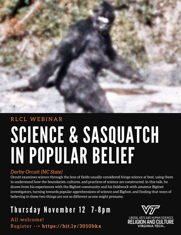 Science and Sasquatch in Popular Belief flyer