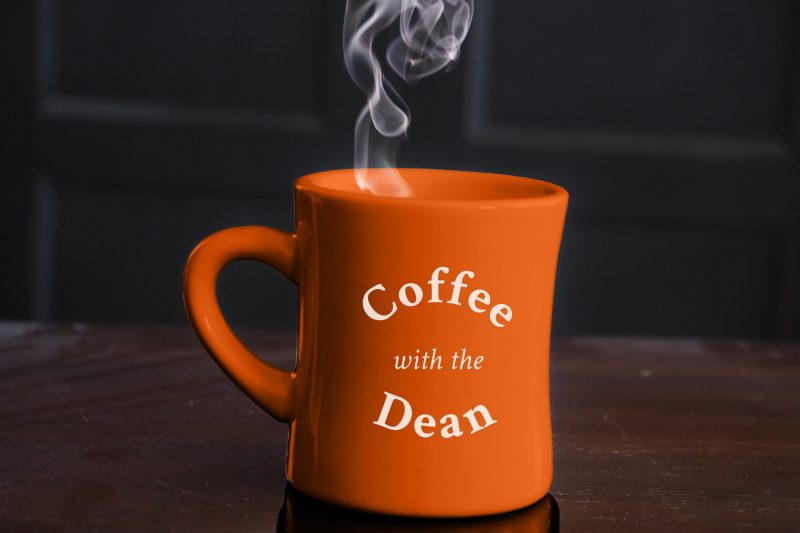 Coffee with the Dean coffee cup