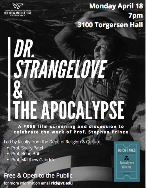 Dr. Strangelove & the Apocalypse event flyer