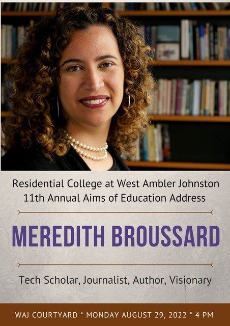 Meredith Broussard event flyer