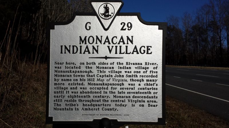 Monacan Village Historical Marker