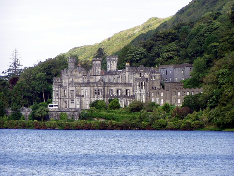 Irish castle at the edge of a body of water