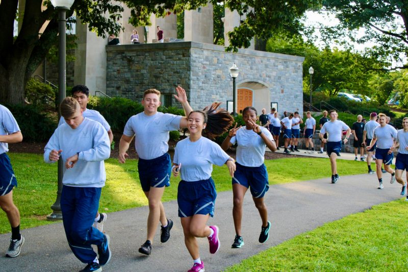 cadets running